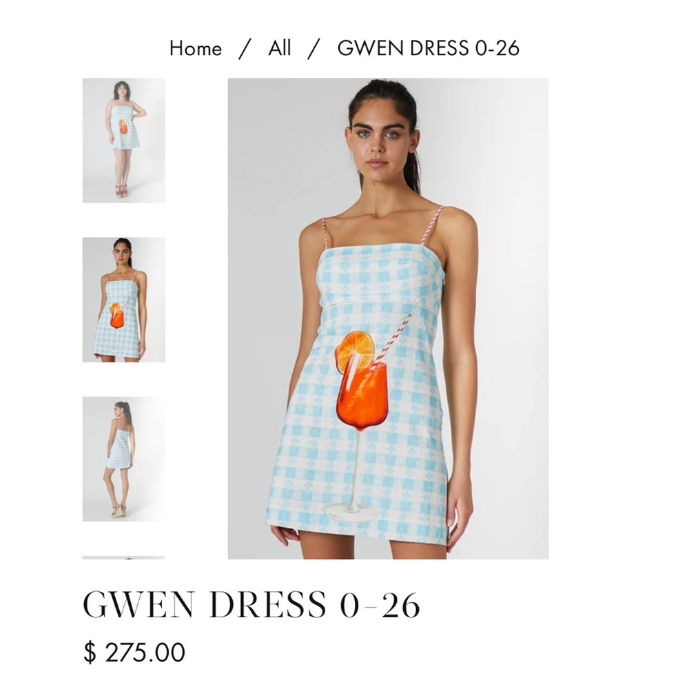 Rachel Antonoff Gwen dress in Aperol Spritz